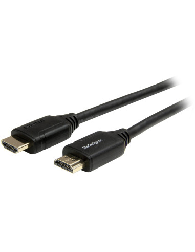 StarTech.com Cable de 2m HDMI 2.0 Certificado Premium con Ethernet - HDMI de Alta Velocidad Ultra HD de 4K a 60Hz HDR10 - para