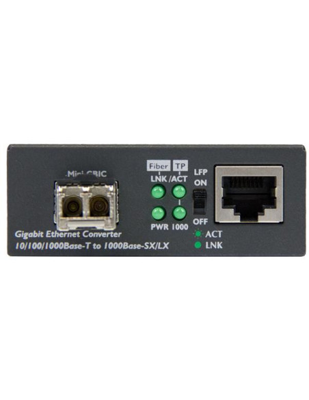 StarTech.com Conversor Compacto de Medios Ethernet Gigabit a Fibra Multimodo LC - 550m