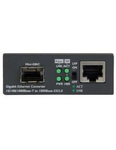 StarTech.com Conversor de Medios Ethernet Gigabit a Fibra con SFP abierto 2