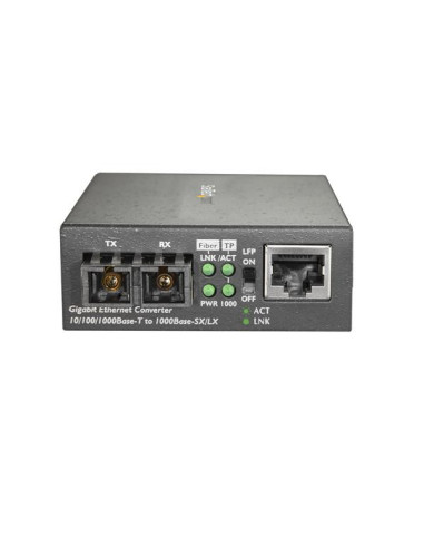 StarTech.com MCMGBSCMM055 convertidor de medio 1000 Mbit s 850 nm Multimodo Negro