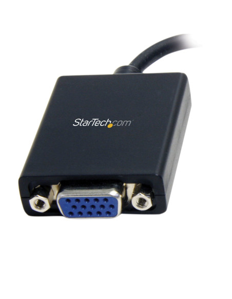 StarTech.com Adaptador Mini DisplayPort a VGA - Convertidor Activo de Mini DP a VGA - Vídeo 1080p - con Certificación VESA -