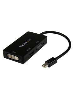 StarTech.com Adaptador Conversor de Mini DisplayPort a VGA DVI o HDMI - Convertidor A V 3 en 1 para viajes