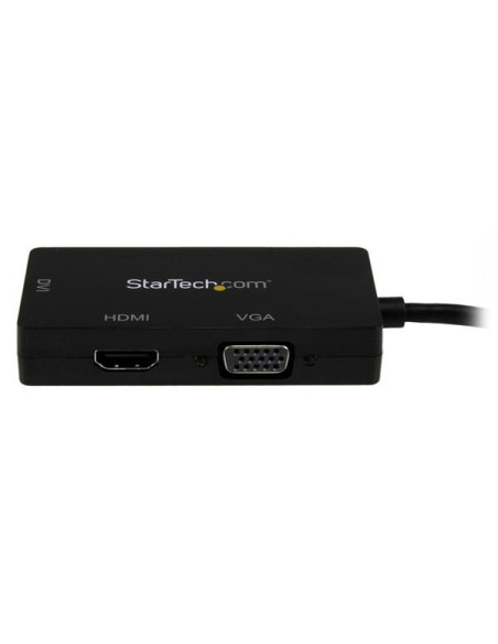 StarTech.com Adaptador Conversor de Mini DisplayPort a VGA DVI o HDMI - Convertidor A V 3 en 1 para viajes