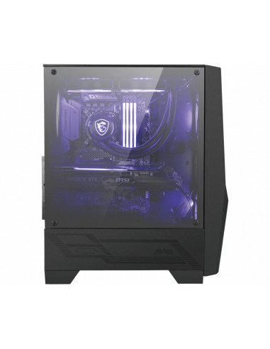 MSI MAG Forge 100M Midi Tower Negro, Transparente