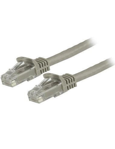 StarTech.com Cable de 1,5m Cat6 Ethernet de Red Gris - RJ45 sin Enganches - 24AWG