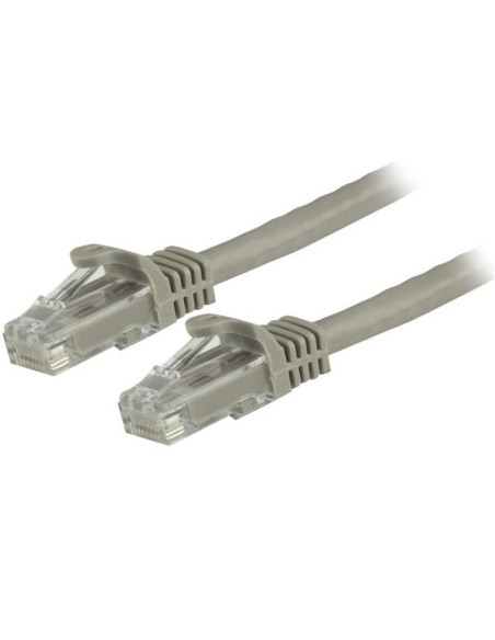 StarTech.com Cable de 1,5m Cat6 Ethernet de Red Gris - RJ45 sin Enganches - 24AWG