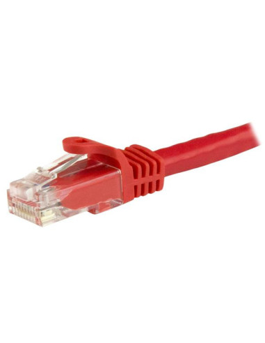 StarTech.com Cable de 1,5m Cat6 Ethernet de Red Rojo - RJ45 sin Enganches - 24AWG
