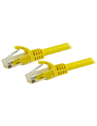 StarTech.com Cable de 1,5m Cat6 Ethernet de Red Amarillo - RJ45 sin Enganches - 24AWG
