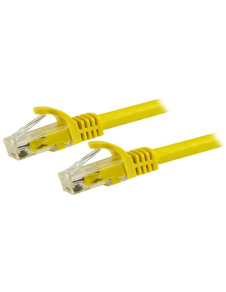 StarTech.com Cable de 1,5m Cat6 Ethernet de Red Amarillo - RJ45 sin Enganches - 24AWG