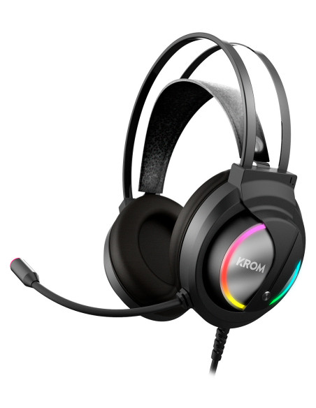 Krom Kappa Auriculares Alámbrico Diadema Juego Negro