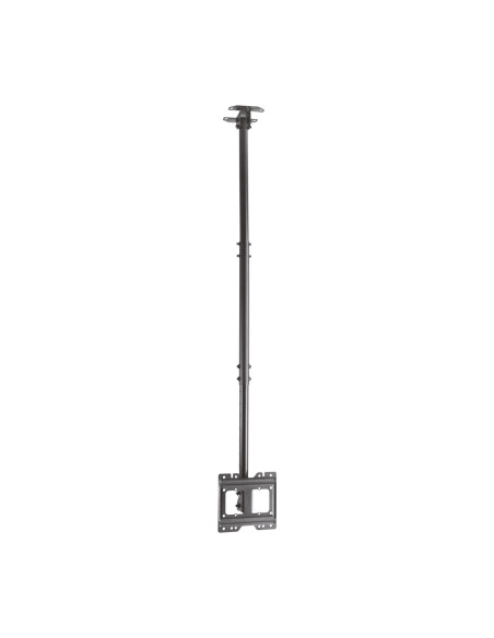 AISENS Soporte de techo giratorio, inclinable, extensible para monitor TV 50kg de 23”-43”, Negro