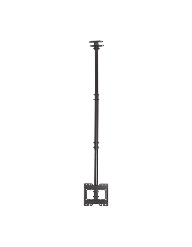 AISENS Soporte de techo giratorio, inclinable, extensible para monitor TV 50kg de 23”-43”, Negro