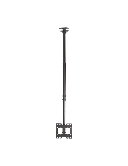 AISENS Soporte de techo giratorio, inclinable, extensible para monitor TV 50kg de 23”-43”, Negro
