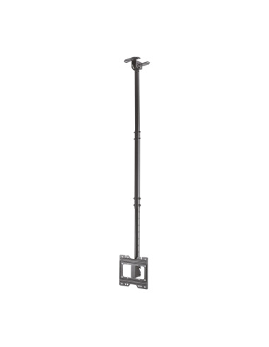 AISENS Soporte de techo giratorio, inclinable, extensible para monitor TV 50kg de 23”-43”, Negro