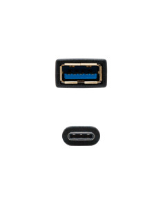Nanocable USB 3.1, 0.15m cable USB USB 3.2 Gen 2 (3.1 Gen 2) 0,15 m USB A USB C Negro 2