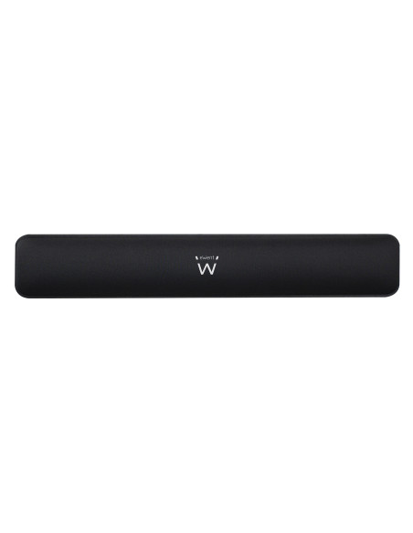 Ewent EW3180 descansa muñecas Poliéster, Caucho Negro