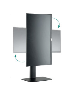 Ewent EW1537 soporte para monitor 81,3 cm (32") Escritorio Negro 2