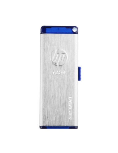 HP x730w unidad flash USB 64 GB USB tipo A 3.2 Gen 1 (3.1 Gen 1) Azul, Acero inoxidable