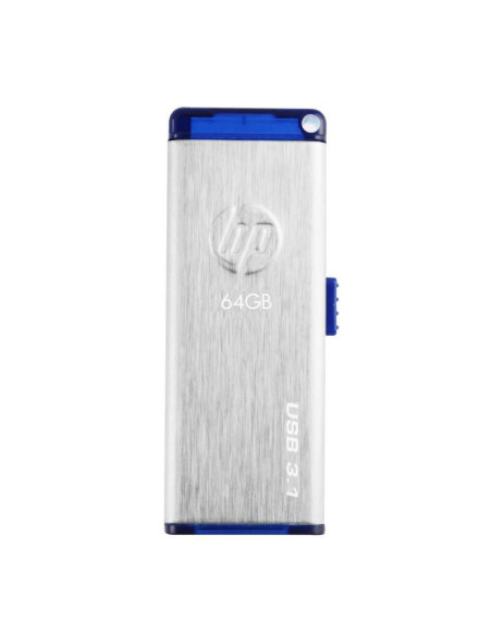 HP x730w unidad flash USB 64 GB USB tipo A 3.2 Gen 1 (3.1 Gen 1) Azul, Acero inoxidable