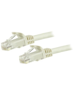 StarTech.com Cable de Red Gigabit Ethernet 15m UTP Patch Cat6 Cat 6 RJ45 Snagless Sin Enganches - Blanco
