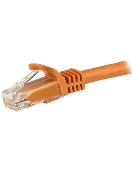 StarTech.com Cable de 1m Naranja de Red Gigabit Cat6 Ethernet RJ45 sin Enganche - Snagless
