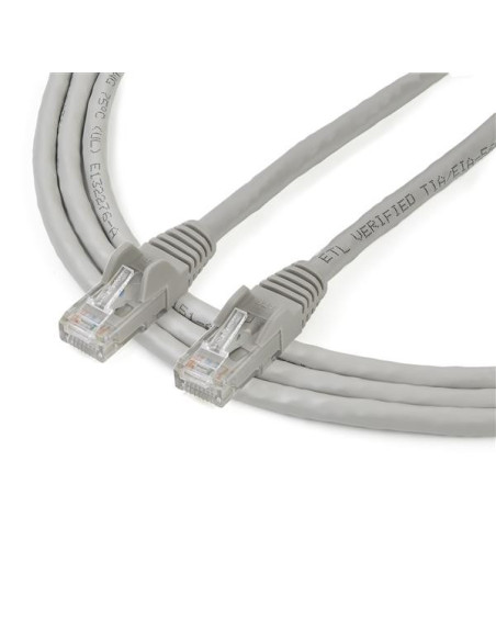 StarTech.com Cable de 2m Gris de Red Gigabit Cat6 Ethernet RJ45 sin Enganche - Snagless