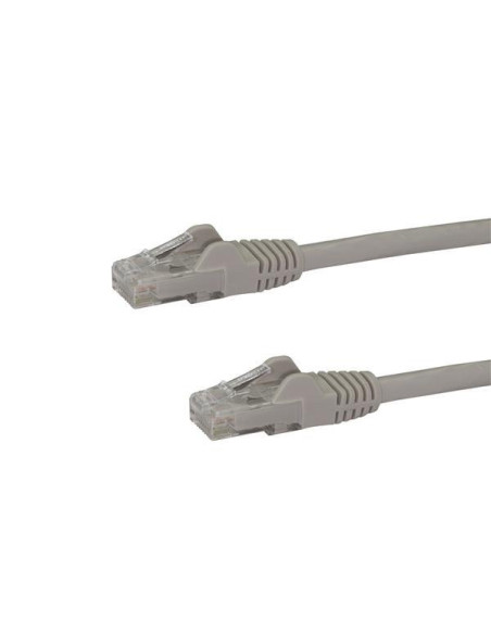 StarTech.com Cable de 3m Gris de Red Gigabit Cat6 Ethernet RJ45 sin Enganche - Snagless