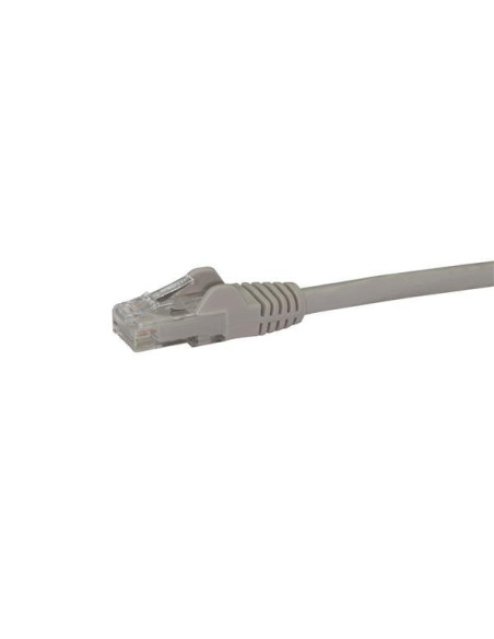 StarTech.com Cable de 3m Gris de Red Gigabit Cat6 Ethernet RJ45 sin Enganche - Snagless