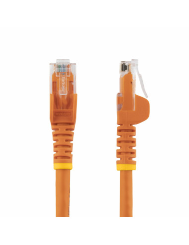 StarTech.com Cable de Red Ethernet Cat6 Snagless de 3m Naranja - Cable Patch RJ45 UTP