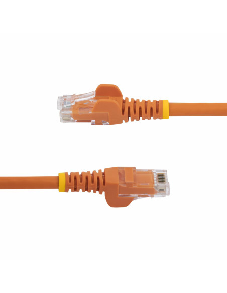 StarTech.com Cable de Red Ethernet Cat6 Snagless de 3m Naranja - Cable Patch RJ45 UTP