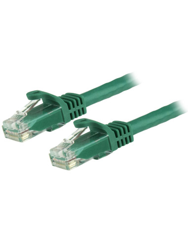 StarTech.com Cable de 0,5m Verde de Red Gigabit Cat6 Ethernet RJ45 sin Enganche - Snagless