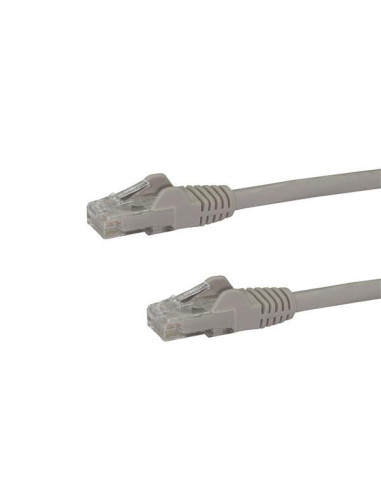 StarTech.com Cable de 0,5m Gris de Red Gigabit Cat6 Ethernet RJ45 sin Enganche - Snagless