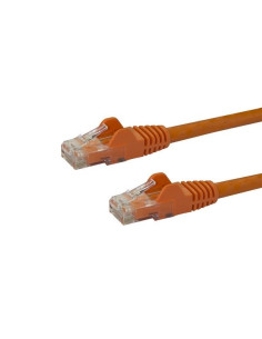 StarTech.com Cable de Red de 0,5m Naranja Cat6 UTP Ethernet Gigabit RJ45 sin Enganches