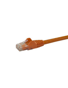 StarTech.com Cable de Red de 0,5m Naranja Cat6 UTP Ethernet Gigabit RJ45 sin Enganches 2
