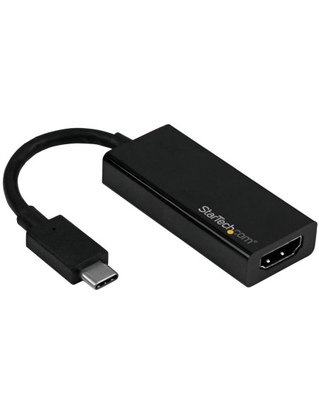 StarTech.com Adaptador Gráfico USB-C a HDMI 4K60Hz - Conversor de Vídeo USB Tipo C a HDMI - Compatible Thunderbolt 3 - Dongle