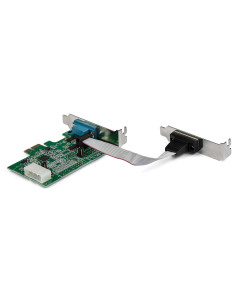 StarTech.com Tarjeta Adaptadora Serie PCI Express RS232 de 2 Puertos - Tarjeta Controladora Serie PCIe RS232 - PCIe a Serie DB9 2
