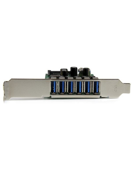 StarTech.com Adaptador tarjeta PCI Express de 7 puertos USB 3.0 con perfil bajo o completo