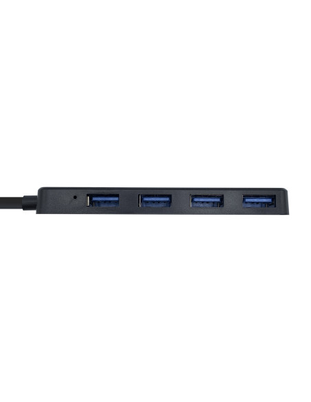 AISENS Hub USB 3.0, Tipo A M - 4 x Tipo A H, Negro, 30 cm