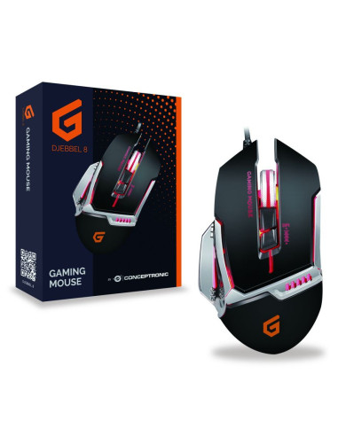 Conceptronic DJEBBEL 8 ratón Juego USB tipo A Óptico 4000 DPI