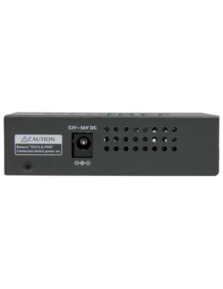 StarTech.com Inyector de Alimentación PoE Power over Ethernet Midspan 4 Puertos Gigabit RJ45 de Pared - 802.3 at af