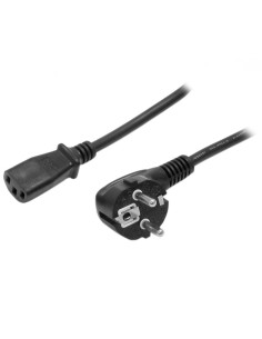 StarTech.com Cable de 2m de Alimentación para Ordenador, 18AWG, EU Schuko a C13, 10A 250V, Negro, Cable de Repuesto, Cable de