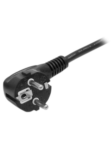 StarTech.com Cable de 2m de Alimentación para Ordenador, 18AWG, EU Schuko a C13, 10A 250V, Negro, Cable de Repuesto, Cable de