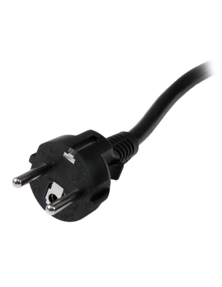 StarTech.com Cable de 2m de Alimentación de Ordenador, 16AWG, EU Schuko a C19, 16A 250V, Cable de Alimentación de Repuesto,