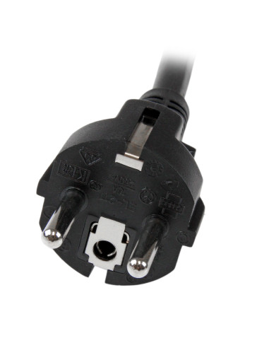 StarTech.com Cable de 2m de Alimentación de Ordenador, 16AWG, EU Schuko a C19, 16A 250V, Cable de Alimentación de Repuesto,