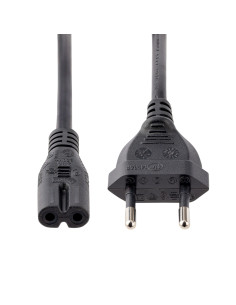 StarTech.com Cable de 1m de Alimentación para Portátiles, Enchufe UE a C7, 2,5A 250V, 18AWG, Cable de Repuesto para Cargador de 2