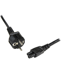 StarTech.com Cable de 2m de Alimentación para Portátiles, Enchufe UE a C5, 2,5A 250V, 18AWG, Cable de Repuesto para Cargador,