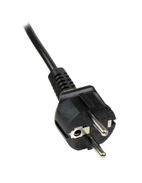 StarTech.com Cable de 2m de Alimentación para Portátiles, Enchufe UE a C5, 2,5A 250V, 18AWG, Cable de Repuesto para Cargador,