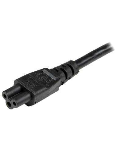 StarTech.com Cable de 2m de Alimentación para Portátiles, Enchufe UE a C5, 2,5A 250V, 18AWG, Cable de Repuesto para Cargador,