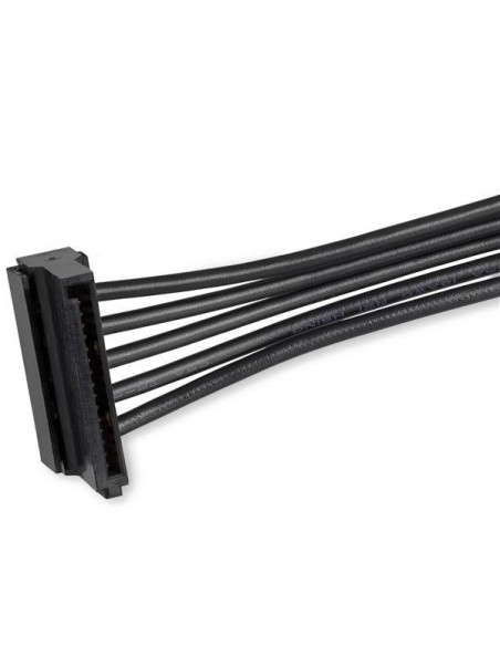 StarTech.com Cable Adaptador Bifurcador Divisor Splitter de Alimentación SATA de 40cm - 4x Receptáculos Hembra SATA