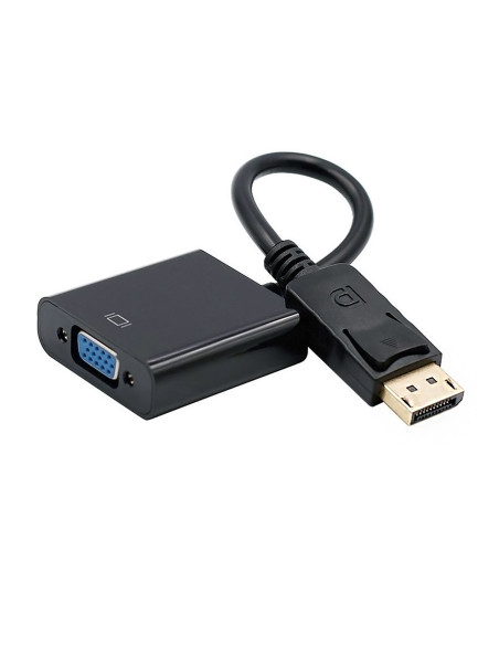AISENS CONVERSOR DISPLAYPORT A SVGA, DP M-SVGA H, NEGRO, 15CM